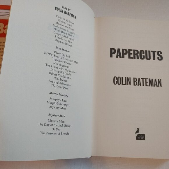 Paper Cuts Colin Bateman Hard Cover Book - Picture 4 of 4
